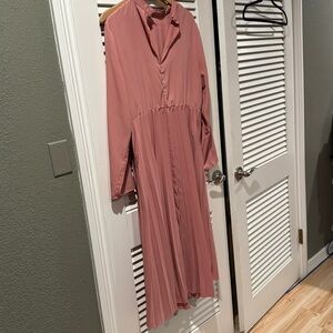 Blush ASOS midi dress